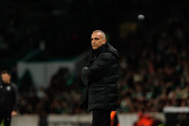 Joao Pedro Sousa, Liga Portekiz maçı sırasında Estadio Jose Alvalade 'deki AVS Futebol SAD (Maciej Rogowski / Ball Raw Images) takımları arasında görüldü.)