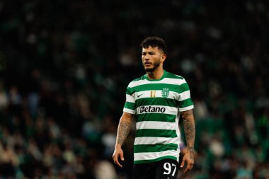 Luis Suarez, Liga Portekiz maçı sırasında Estadio Jose Alvalade 'deki AVS Futebol SAD (Maciej Rogowski / Ball Raw Images) takımları arasında görüldü.)