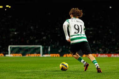 Ricardo Mangas, Liga Portekiz maçı sırasında Estadio Jose Alvalade 'deki AVS Futebol SAD (Maciej Rogowski / Ball Raw Images) takımları arasında görüldü.)
