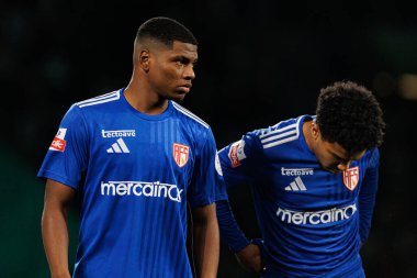 Oscar Perea, Liga Portekiz maçı sırasında Estadio Jose Alvalade 'deki AVS Futebol SAD (Maciej Rogowski / Ball Raw Images) takımları arasında görüldü.)