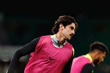 Francisco Trincao, Liga Portekiz maçı sırasında Estadio Jose Alvalade 'de Sporting CP ve AVS Futebol SAD takımları arasında görüldü (Maciej Rogowski / Ball Raw Images)
