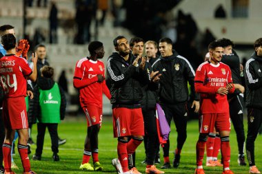 SC Farense ve SL Benfica takımları arasında Estadio Sao Luis 'de (Maciej Rogowski / Ball Raw Images) oynanan Taca de Portugal maçı sırasında görülen Vangelis Pavlidis)