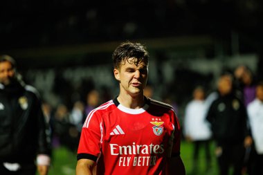 Samuel Dahl, Taca de Portugal maçında Estadio Sao Luis 'de SC Farense ve SL Benfica takımları arasında görüldü (Maciej Rogowski / Ball Raw Images)