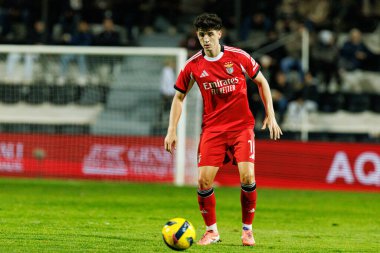 Taca de Portugal maçında Estadio Sao Luis 'de SC Farense ve SL Benfica takımları arasında Manu Silva görüldü (Maciej Rogowski / Ball Raw Images)