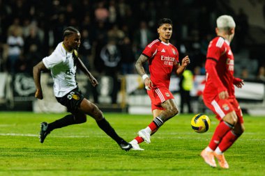 Duarte Furtado ve Richard Rios, Taca de Portugal maçında Estadio Sao Luis 'de SC Farense ve SL Benfica takımları arasında görüldü (Maciej Rogowski / Ball Raw Images)