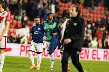 Alvaro Garcia ve Jozhua Vertrouwd, LaLiga EA Spor Maçı sırasında Rayo Vallecano ve Real Betis Balompie (Maciej Rogowski / Ball Raw Images) takımları arasında görüldü.)
