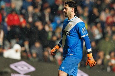 Augusto Batalla LaLiga EA SPORTS maçı sırasında Rayo Vallecano ve Real Betis Balompie (Maciej Rogowski / Ball Raw Images) takımları arasında görüldü)