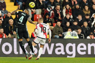 Natan ve Jorge De Frutos, LaLiga EA SPORTS maçı sırasında Rayo Vallecano ve Real Betis Balompie (Maciej Rogowski / Ball Raw Images) takımları arasında görüldü.)