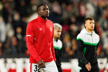 Nobel Mendy LaLiga EA SPORTS maçı sırasında Rayo Vallecano ve Real Betis Balompie (Maciej Rogowski / Ball Raw Images) takımları arasında görüldü)