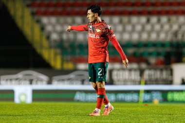 Rodrigo Alonso, Liga Portekiz maçı sırasında CF Estrela Amadora ve Moreirense FC (Maciej Rogowski / Ball Raw Images) takımları arasında görüldü.)