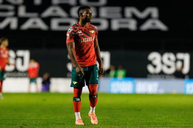 CF Estrela Amadora ve Moreirense FC (Maciej Rogowski / Ball Raw Images) takımları arasında Liga Portekiz maçında görülen Cedric Teguia)