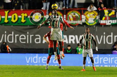 Abraham Marcus, Liga Portekiz maçı sırasında CF Estrela Amadora ve Moreirense FC (Maciej Rogowski / Ball Raw Images) takımları arasında görüldü.)