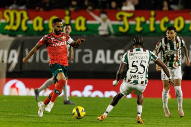 Guilherme Schettine, Liga Portekiz maçında CF Estrela Amadora ve Moreirense FC (Maciej Rogowski / Ball Raw Images) takımları arasında görüldü.)