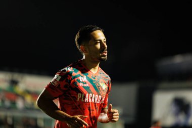 Alan de Souza Guimaraes Liga Portekiz maçı sırasında CF Estrela Amadora ve Moreirense FC (Maciej Rogowski / Ball Raw Images) takımları arasında görüldü.)