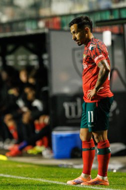 Alan de Souza Guimaraes Liga Portekiz maçı sırasında CF Estrela Amadora ve Moreirense FC (Maciej Rogowski / Ball Raw Images) takımları arasında görüldü.)