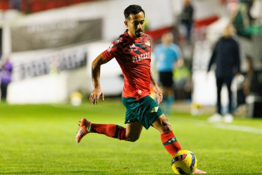 Alan de Souza Guimaraes Liga Portekiz maçı sırasında CF Estrela Amadora ve Moreirense FC (Maciej Rogowski / Ball Raw Images) takımları arasında görüldü.)