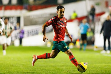 Alan de Souza Guimaraes Liga Portekiz maçı sırasında CF Estrela Amadora ve Moreirense FC (Maciej Rogowski / Ball Raw Images) takımları arasında görüldü.)