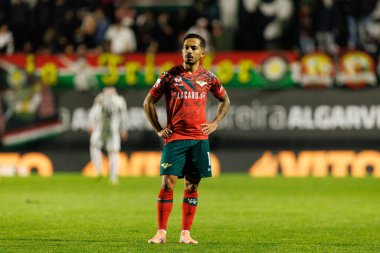Alan de Souza Guimaraes Liga Portekiz maçı sırasında CF Estrela Amadora ve Moreirense FC (Maciej Rogowski / Ball Raw Images) takımları arasında görüldü.)