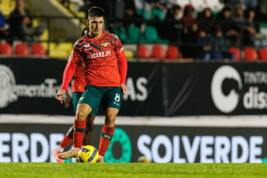 Mateja Stjepanoviç, Liga Portekiz maçı sırasında CF Estrela Amadora ve Moreirense FC (Maciej Rogowski / Ball Raw Images) takımları arasında görüldü.)