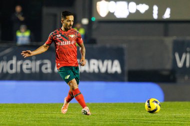 Alan de Souza Guimaraes Liga Portekiz maçı sırasında CF Estrela Amadora ve Moreirense FC (Maciej Rogowski / Ball Raw Images) takımları arasında görüldü.)