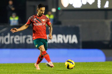 Alan de Souza Guimaraes Liga Portekiz maçı sırasında CF Estrela Amadora ve Moreirense FC (Maciej Rogowski / Ball Raw Images) takımları arasında görüldü.)