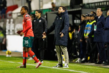 Vasco Botelho da Costa, Liga Portekiz maçı sırasında CF Estrela Amadora ve Moreirense FC (Maciej Rogowski / Ball Raw Images) takımları arasında görüldü.)