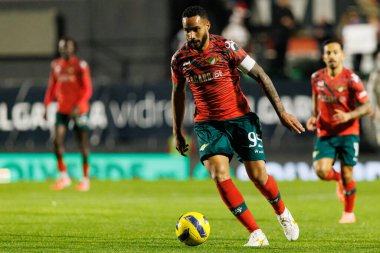 Guilherme Schettine, Liga Portekiz maçında CF Estrela Amadora ve Moreirense FC (Maciej Rogowski / Ball Raw Images) takımları arasında görüldü.)