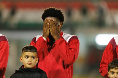 Abraham Marcus, Liga Portekiz maçı sırasında CF Estrela Amadora ve Moreirense FC (Maciej Rogowski / Ball Raw Images) takımları arasında görüldü.)