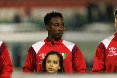 Alex Sola, Liga Portekiz maçı sırasında CF Estrela Amadora ve Moreirense FC (Maciej Rogowski / Ball Raw Images) takımları arasında görüldü.)