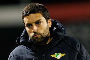 Vasco Botelho da Costa, Liga Portekiz maçı sırasında CF Estrela Amadora ve Moreirense FC (Maciej Rogowski / Ball Raw Images) takımları arasında görüldü.)