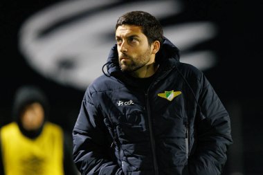 Vasco Botelho da Costa, Liga Portekiz maçı sırasında CF Estrela Amadora ve Moreirense FC (Maciej Rogowski / Ball Raw Images) takımları arasında görüldü.)