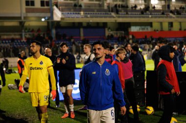 Stephen Eustaquio Liga Portekiz maçı sırasında FC Alverca ve FC Porto takımları arasında görüldü (Maciej Rogowski / Ball Raw Images)