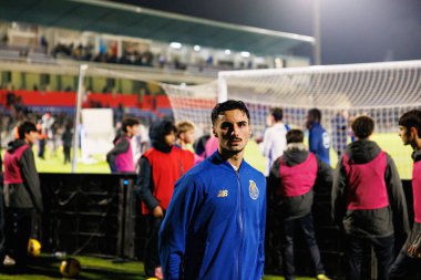 Stephen Eustaquio Liga Portekiz maçı sırasında FC Alverca ve FC Porto takımları arasında görüldü (Maciej Rogowski / Ball Raw Images)