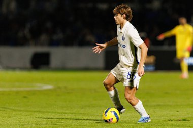 Rodrigo Mora Liga Portekiz maçı sırasında FC Alverca ve FC Porto takımları arasında görüldü (Maciej Rogowski / Ball Raw Images)