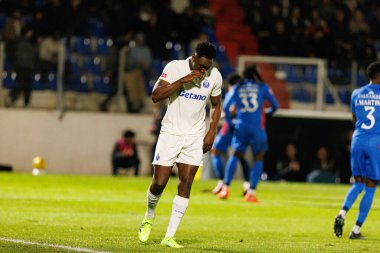 Samu Aghehowa, Liga Portekiz maçı sırasında FC Alverca ve FC Porto (Maciej Rogowski / Ball Raw Images) takımları arasında görüldü.)