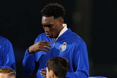 Samu Aghehowa, Liga Portekiz maçı sırasında FC Alverca ve FC Porto (Maciej Rogowski / Ball Raw Images) takımları arasında görüldü.)