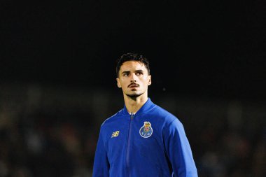 Stephen Eustaquio Liga Portekiz maçı sırasında FC Alverca ve FC Porto takımları arasında görüldü (Maciej Rogowski / Ball Raw Images)