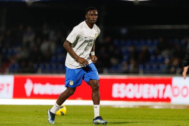 Sabit Abdulai, Liga Portekiz maçı sırasında FC Alverca ve FC Porto (Maciej Rogowski / Ball Raw Images) takımları arasında görüldü.)