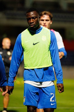 Sabit Abdulai, Liga Portekiz maçı sırasında FC Alverca ve FC Porto (Maciej Rogowski / Ball Raw Images) takımları arasında görüldü.)