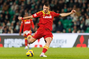 Andreas Ndoj, Liga Portekiz maçı sırasında Estadio Jose Alvalade 'deki Sporting CP ve Rio Ave FC takımları arasında görüldü (Maciej Rogowski / Ball Raw Images)