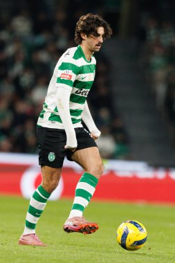 Francisco Trincao, Liga Portekiz maçı sırasında Estadio Jose Alvalade 'deki Sporting CP ve Rio Ave FC takımları arasında görüldü (Maciej Rogowski / Ball Raw Images)