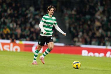Francisco Trincao, Liga Portekiz maçı sırasında Estadio Jose Alvalade 'deki Sporting CP ve Rio Ave FC takımları arasında görüldü (Maciej Rogowski / Ball Raw Images)