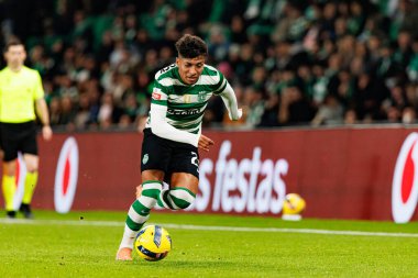 Alisson Santos, Liga Portekiz maçı sırasında Estadio Jose Alvalade 'deki Sporting CP ve Rio Ave FC takımları arasında görüldü (Maciej Rogowski / Ball Raw Images)