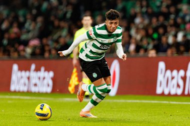 Alisson Santos, Liga Portekiz maçı sırasında Estadio Jose Alvalade 'deki Sporting CP ve Rio Ave FC takımları arasında görüldü (Maciej Rogowski / Ball Raw Images)