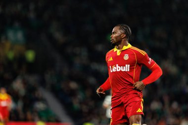 Nelson Abbey, Liga Portekiz maçı sırasında Estadio Jose Alvalade 'deki Sporting CP ve Rio Ave FC takımları arasında görüldü (Maciej Rogowski / Ball Raw Images)