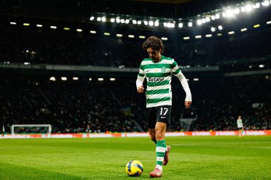 Francisco Trincao, Liga Portekiz maçı sırasında Estadio Jose Alvalade 'deki Sporting CP ve Rio Ave FC takımları arasında görüldü (Maciej Rogowski / Ball Raw Images)