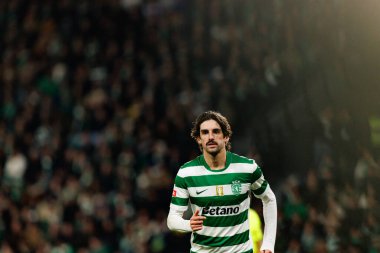 Francisco Trincao, Liga Portekiz maçı sırasında Estadio Jose Alvalade 'deki Sporting CP ve Rio Ave FC takımları arasında görüldü (Maciej Rogowski / Ball Raw Images)