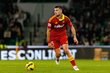 Andreas Ndoj, Liga Portekiz maçı sırasında Estadio Jose Alvalade 'deki Sporting CP ve Rio Ave FC takımları arasında görüldü (Maciej Rogowski / Ball Raw Images)