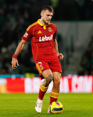 Andreas Ndoj, Liga Portekiz maçı sırasında Estadio Jose Alvalade 'deki Sporting CP ve Rio Ave FC takımları arasında görüldü (Maciej Rogowski / Ball Raw Images)