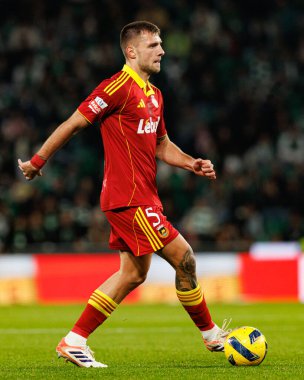 Andreas Ndoj, Liga Portekiz maçı sırasında Estadio Jose Alvalade 'deki Sporting CP ve Rio Ave FC takımları arasında görüldü (Maciej Rogowski / Ball Raw Images)